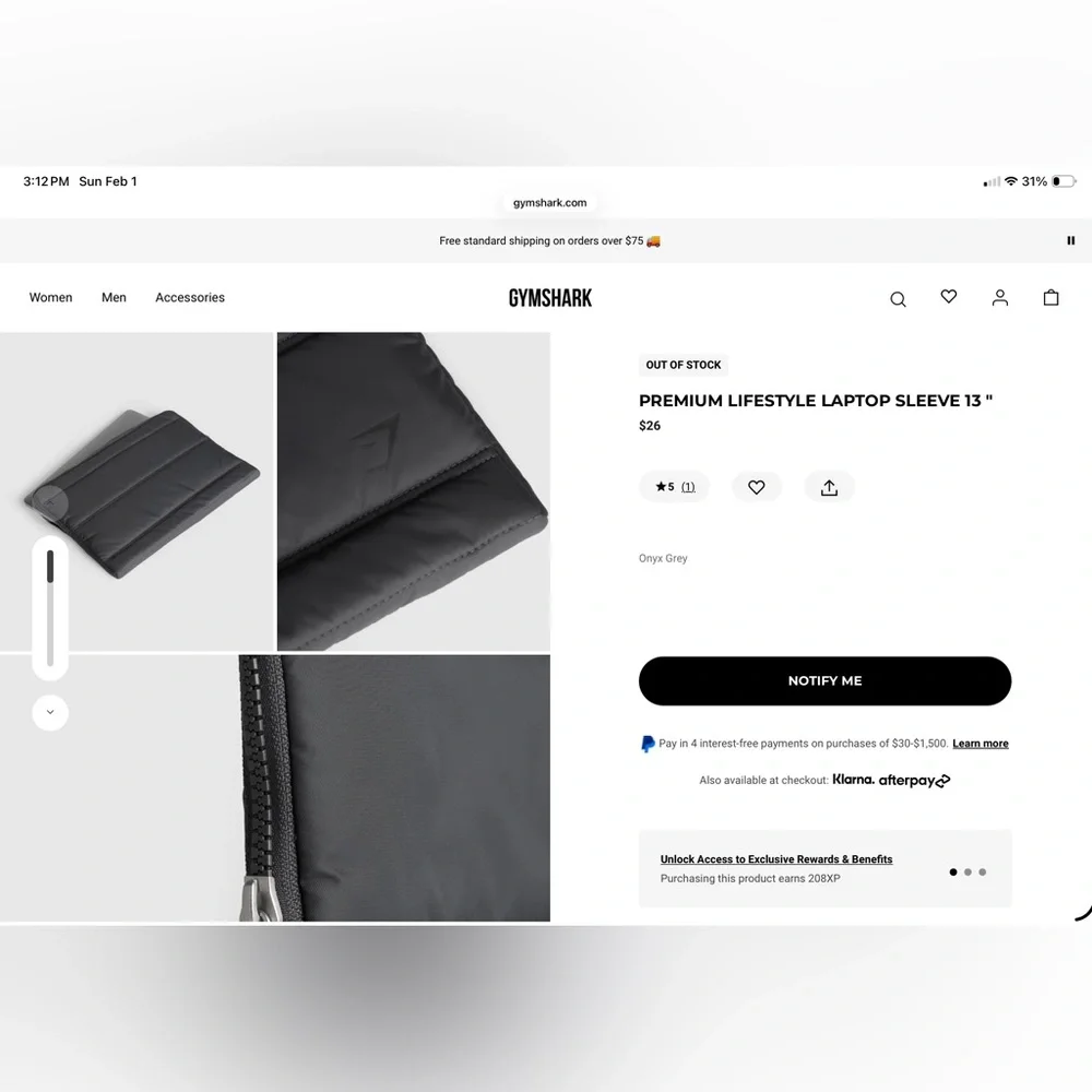 Gymshark Laptop Sleeve